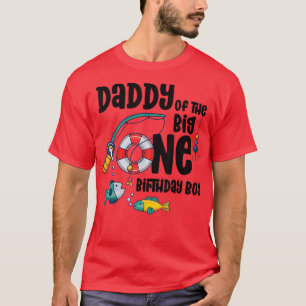Daddy Big One 1jähriger Junge Angeln Geburtstag 34 T-Shirt