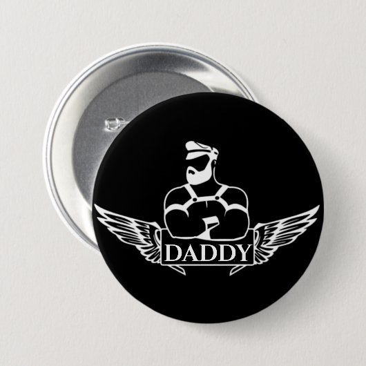 Daddy (Biker/Leder) Button (Vorne & Hinten)
