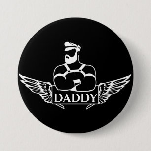 Daddy (Biker/Leder) Button