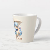 Daddy Bird Latte Tasse Vatertag Geschenk (Rechte Ecke)