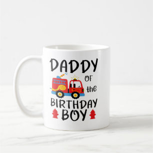 Daddy Birthday Boy Fire Truck Kleinkind Feuerwehrm Kaffeetasse