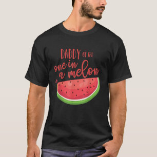 Daddy Birthday One in Melon Watermelon Theme Boy T-Shirt