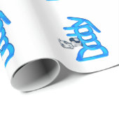 Daddy Blue Baby Geschenkpapier (Rolleneckpunkt)