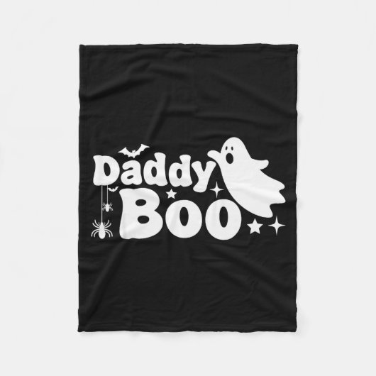 Daddy Boo Funny Ghost Halloween Family Matching Fleecedecke (Vorderseite)