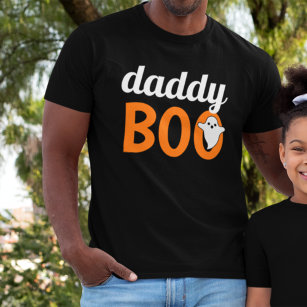 Daddy Boo Orange Black Halloween Familie Matching T-Shirt