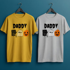 Daddy Boo Orange Black Halloween Familie Matching T-Shirt