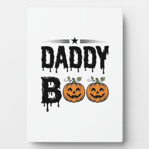 Daddy Boo Vintage Halloween-Kürbis-Shirt-Design_1 Fotoplatte