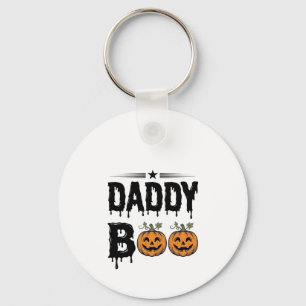 Daddy Boo Vintage Halloween-Kürbis-Shirt-Design_1 Schlüsselanhänger