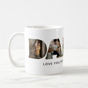 DADDY Brief Foto Collage Vatertag  Kaffeetasse