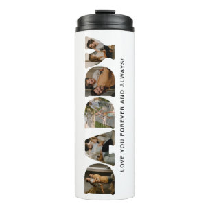 DADDY Brief Foto Collage Vatertag Thermosbecher