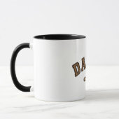 Daddy Brown Leather Est. etablierte Grafik Tasse (Links)