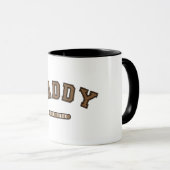 Daddy Brown Leather Est. etablierte Grafik Tasse (VorderseiteRechts)