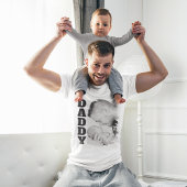 Daddy Brushed Effect Foto T-Shirt