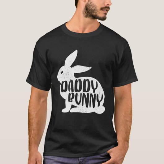Daddy Bunny Cute Matching Family Easter T-Shirt (Vorderseite)