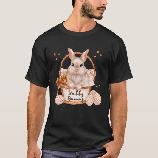 Daddy Bunny Cute Pastel Matching Family Easter Rab T-Shirt (Vorderseite)