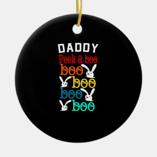 Daddy Bunny Game for Men_s Novelty Keramik Ornament (Vorne)