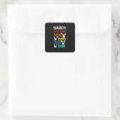 Daddy Bunny Game for Men_s Novelty Quadratischer Aufkleber (Tasche)