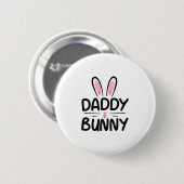 Daddy Bunny Matching Family Oaster Vater Geschenk Button (Vorne & Hinten)