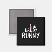 Daddy Bunny Oaster Schwangere Mama Matching Couple Magnet (Vorderseite/Rückseite)