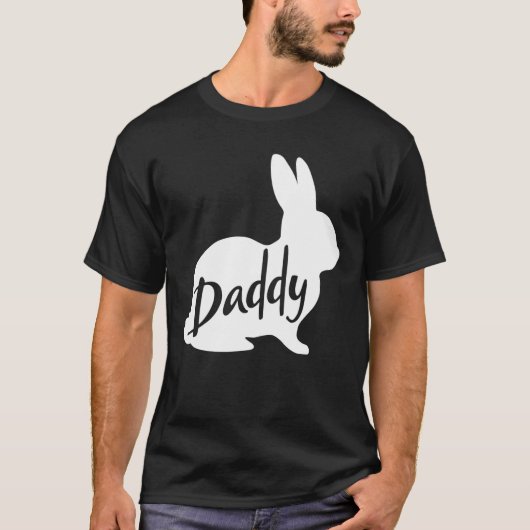 Daddy Bunny Rabbit Father Vater Osterfest T-Shirt (Vorderseite)