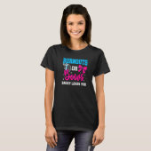 Daddy Burnouts oder Bows Gender Reveal Baby Party T-Shirt (Vorne ganz)
