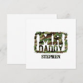 Daddy Camouflage Design mit Individuelle Name (Vorne/Hinten)