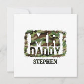 Daddy Camouflage Design mit Individuelle Name (Vorderseite)