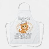 Daddy Cat Meow Spirale - Schürze (Vorderseite)