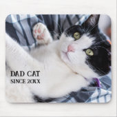 Daddy cat since Photo cute cat Mousepad (Vorne)