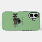 Daddy Catfish Dark Sea Green iPhone 16 Tough Case (Rückseite (Horizontal))