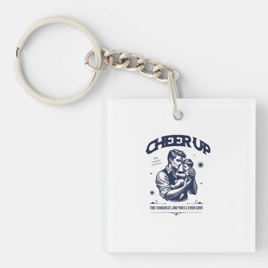 DADDY CHEER UP KEYCHAIN  SCHLÜSSELANHÄNGER (Vorderseite)