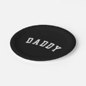 Daddy - Classic Bold Schriftart Papa Pappteller (Schrägansicht)
