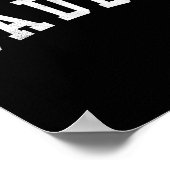 Daddy - Classic Bold Schriftart Papa Poster (Ecke)