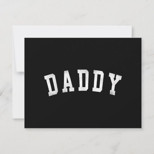 Daddy - Classic Bold Schriftart Papa Save The Date (Vorderseite)