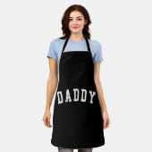 Daddy - Classic Bold Schriftart Papa Schürze (Getragen)