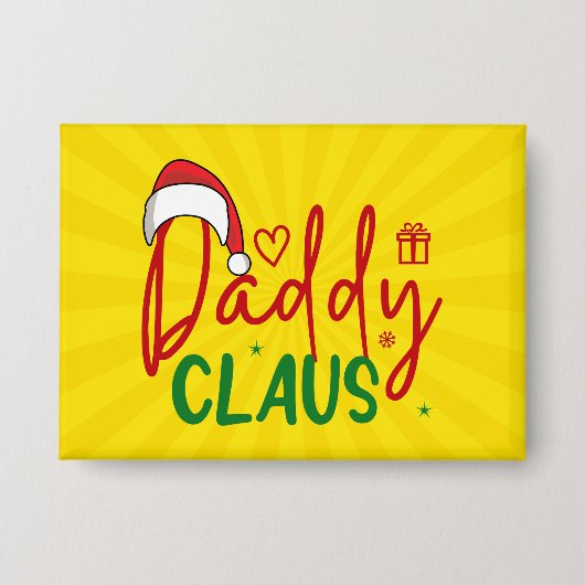 Daddy Claus Christmas Design-60094 Button (Vorderseite)