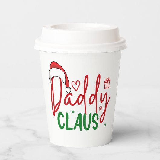 Daddy Claus Christmas Design-60094 Pappbecher (Rückseite)