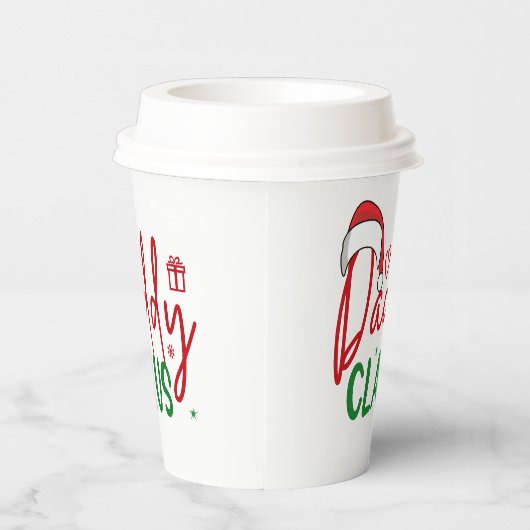 Daddy Claus Christmas Design-60094 Pappbecher (Rechts)