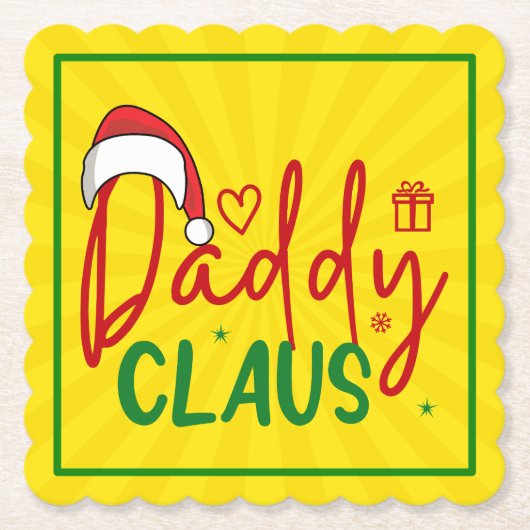 Daddy Claus Christmas Design-60094 Untersetzer (Vorderseite)