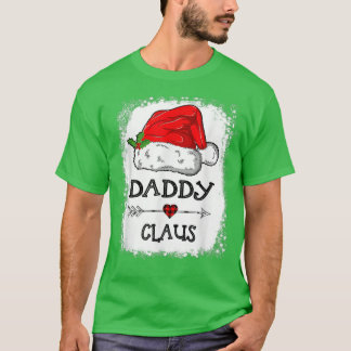 Daddy Claus Christmas Light Pajama Family Matching T-Shirt