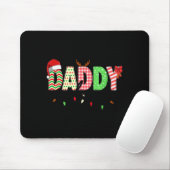 Daddy Claus Christmas Lights Santa Pajama Family M Mousepad (Mit Mouse)