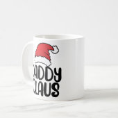 Daddy Claus - Christmas Matching Pajama Gift Kaffeetasse (Vorderseite Links)