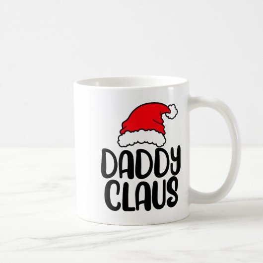 Daddy Claus, Family Matching Christmas Father Men Kaffeetasse (Rechts)