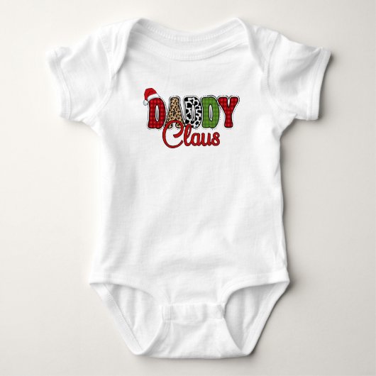 Daddy Claus Kariert Pattern-60095 Baby Strampler (Vorderseite)