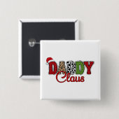 Daddy Claus Kariert Pattern-60095 Button (Vorne & Hinten)
