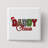 Daddy Claus Kariert Pattern-60095 Button (Vorderseite)