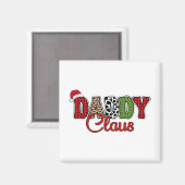 Daddy Claus Kariert Pattern-60095 Magnet (Vorderseite/Rückseite)