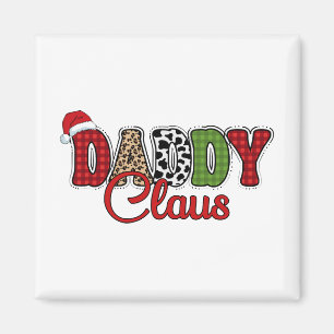 Daddy Claus Kariert Pattern-60095 Magnet