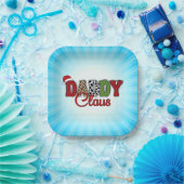 Daddy Claus Kariert Pattern-60095 Pappteller (Party)