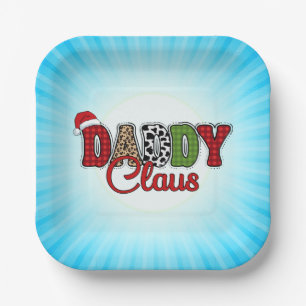 Daddy Claus Kariert Pattern-60095 Pappteller